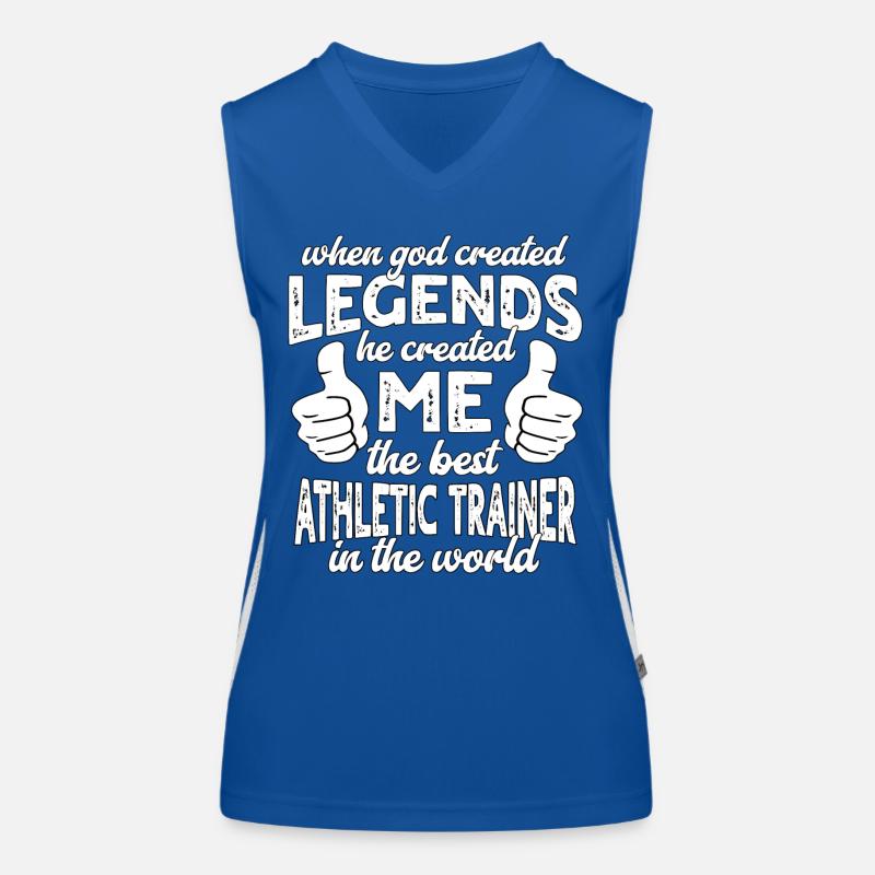 Bester Athletiktrainer Legende Funktionelles Kontrast-Tank Top für Frauen