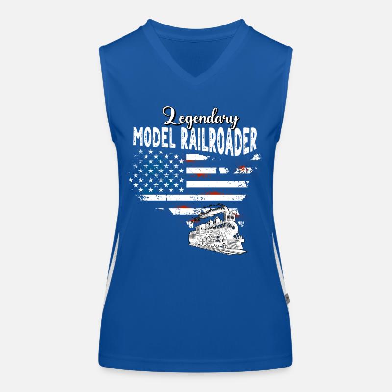 Model Railroader US Women's Functional Contrast Tank Top