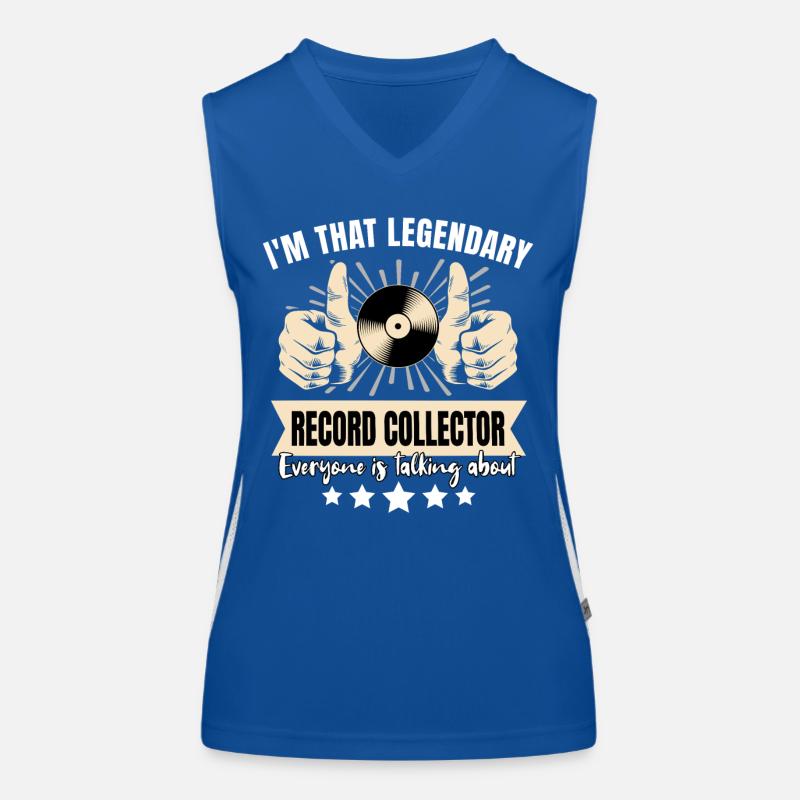 Legendärer Plattensammler Funktionelles Kontrast-Tank Top für Frauen