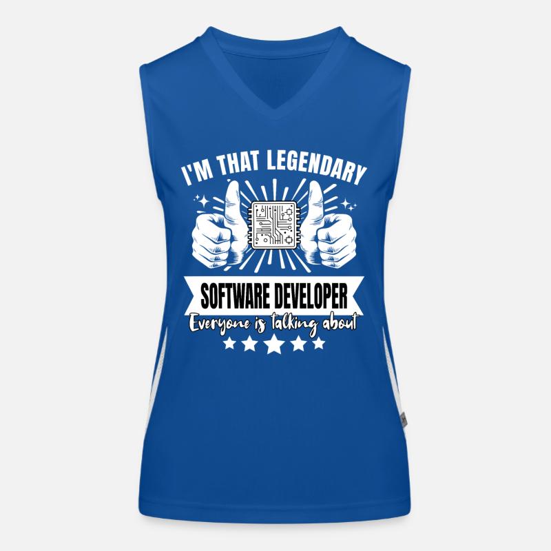 Legendary Software Developer Legend Women's Functional Contrast Tank Top