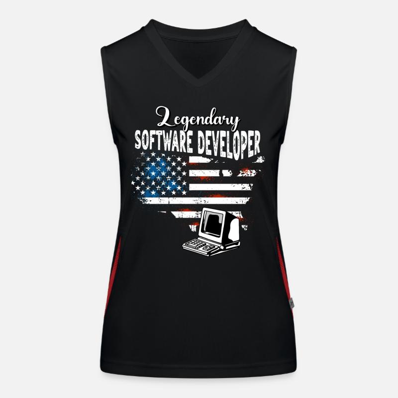 Software Developer US Women's Functional Contrast Tank Top