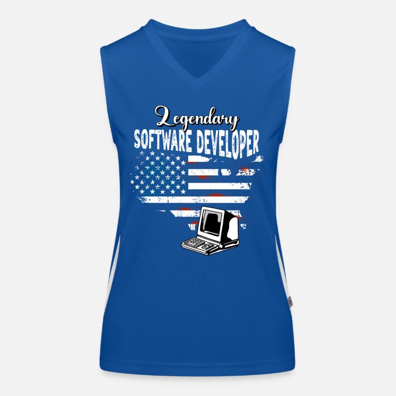 Software Entwickler US Funktionelles Kontrast-Tank Top für Frauen