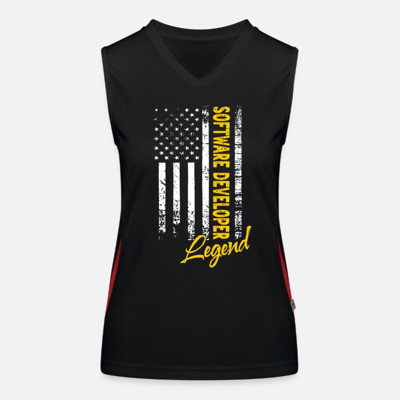 Software Developer Legend Women's Functional Contrast Tank Top