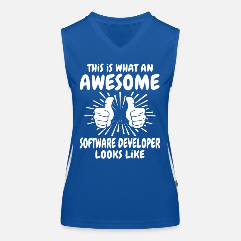 Software Developer Women's Functional Contrast Tank Top