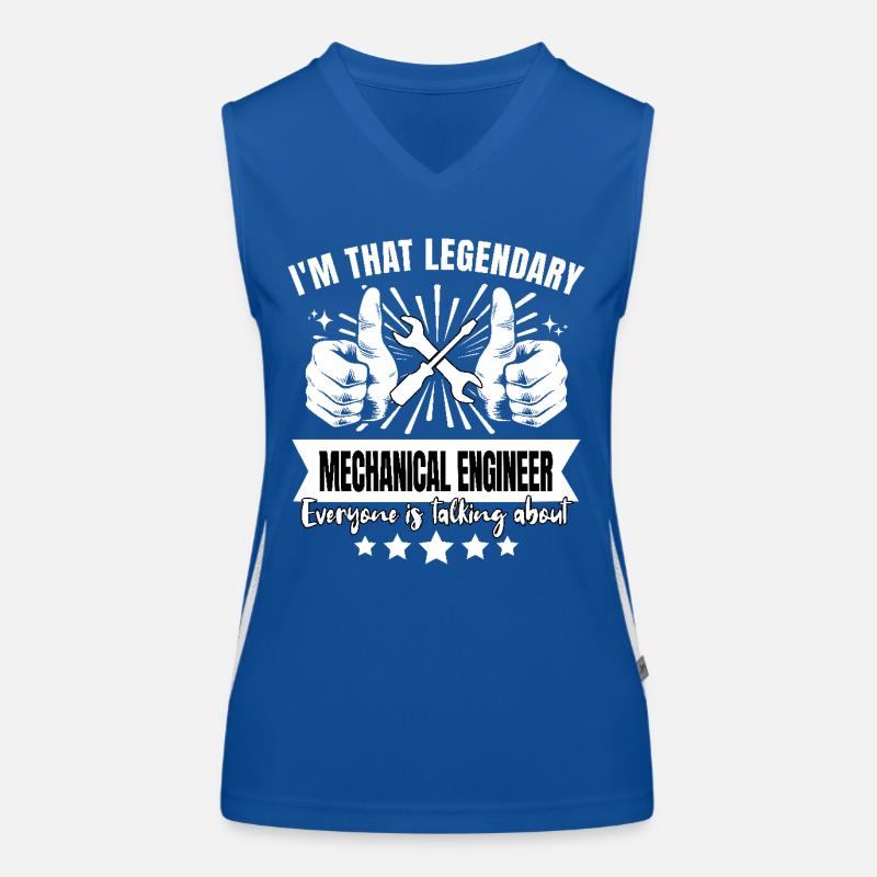Legendary Mechanical Engineer Legend Women's Functional Contrast Tank Top