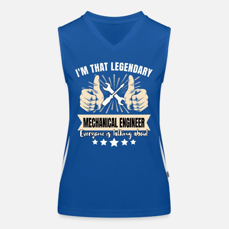 machinLegendary Mechanical Engineer Women's Functional Contrast Tank Top