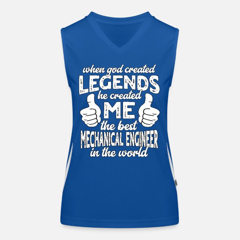 Best Mechanical Engineer Legend Women's Functional Contrast Tank Top