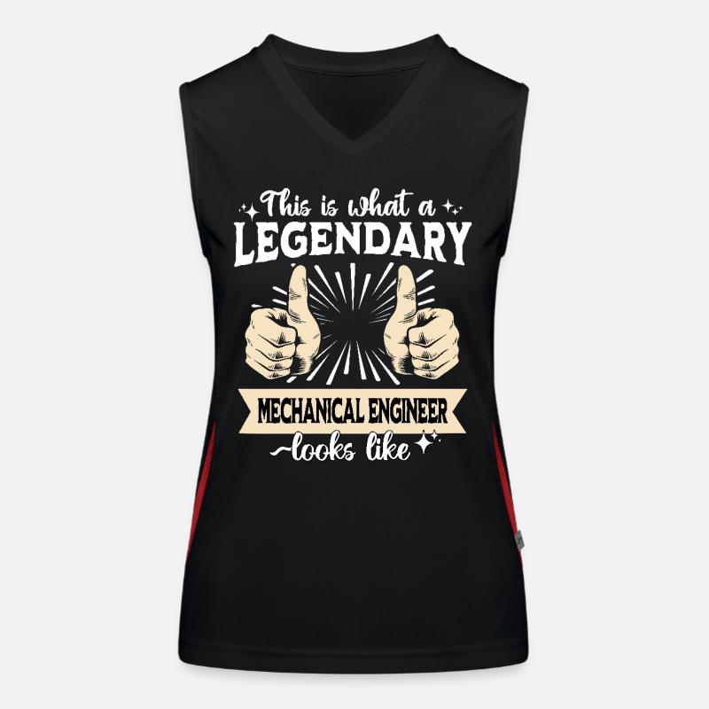 Legendary Mechanical Engineer Women's Functional Contrast Tank Top
