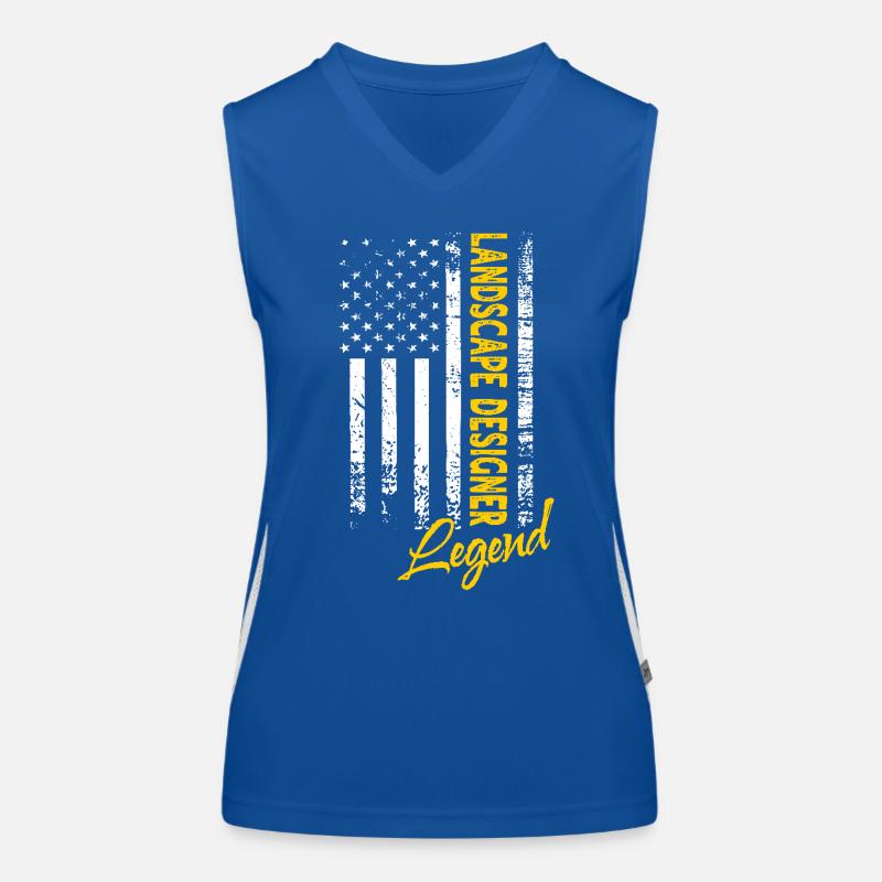 landsLandschaftsgestalter Legende Funktionelles Kontrast-Tank Top für Frauen