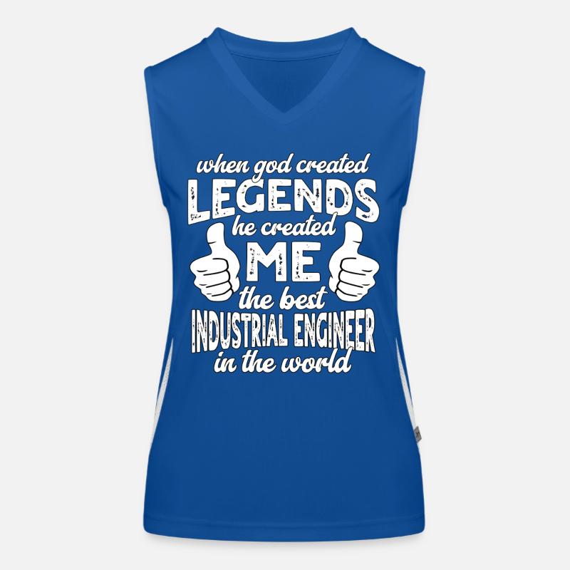 Best Industrial Engineer Legend Women's Functional Contrast Tank Top