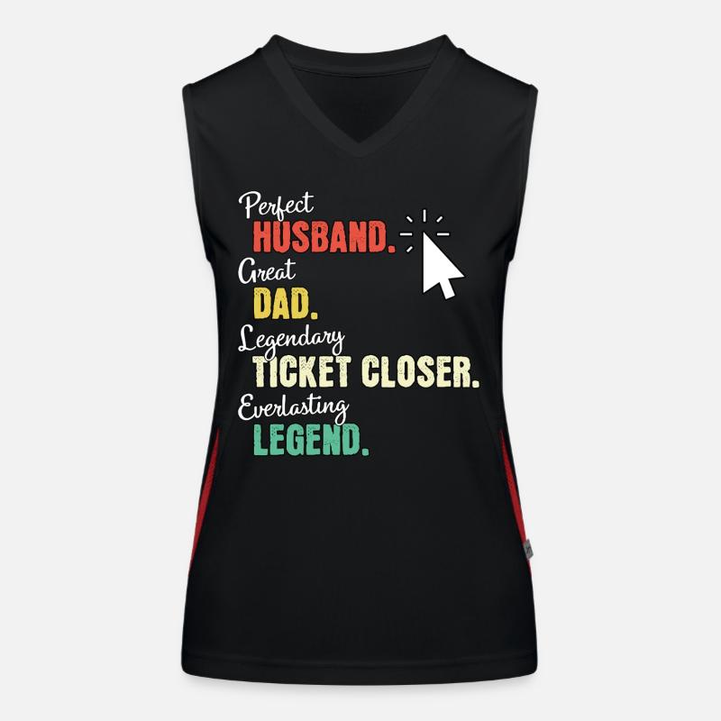 IT Ticket Dad Women's Functional Contrast Tank Top