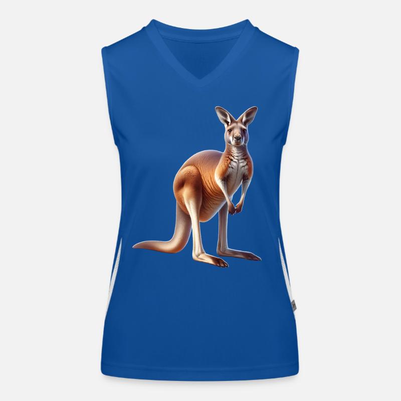 Känguru Funktionelles Kontrast-Tank Top für Frauen