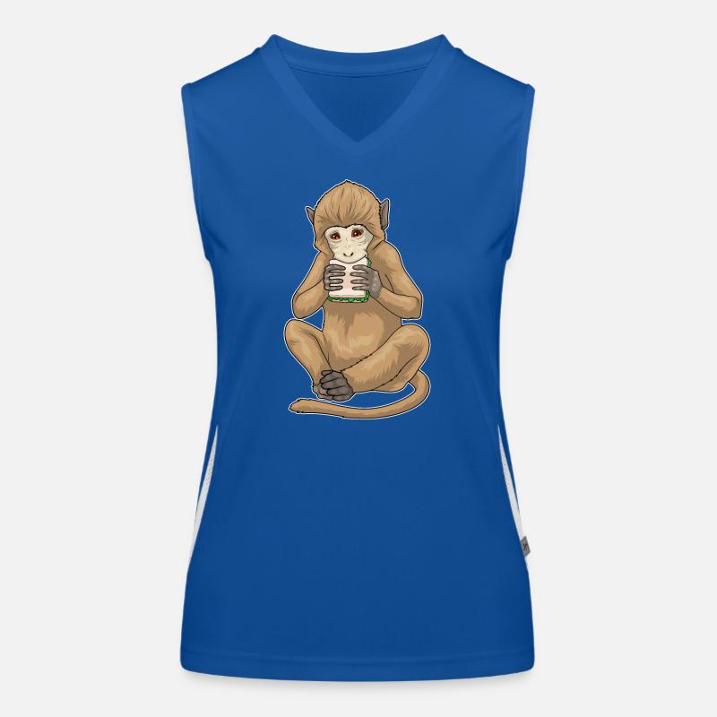 Affe Sandwich Funktionelles Kontrast-Tank Top für Frauen