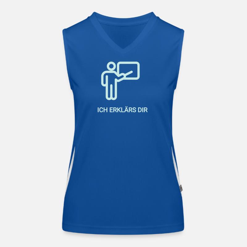 Abstraktes Lehrerthema mit Farbverlauf Funktionelles Kontrast-Tank Top für Frauen