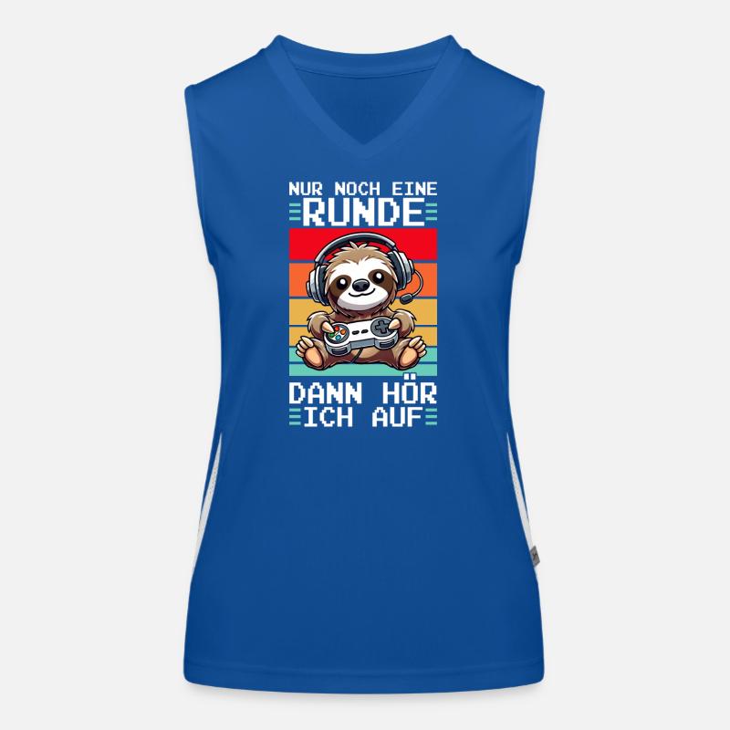 Nur Noch Eine Runde Dann Hör Ich Auf Faultier Funktionelles Kontrast-Tank Top für Frauen