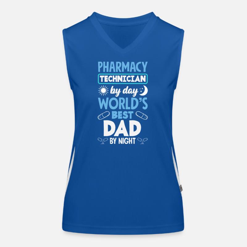 Pharmacien Technicien Pharmaceutique Débardeur respirant contrasté Femme