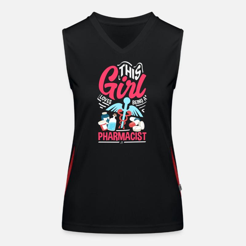 Pharmacist Pharmaceutical Technical Women's Functional Contrast Tank Top