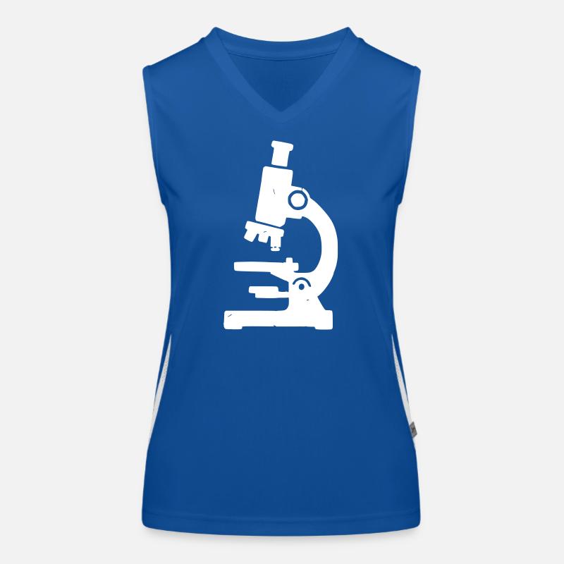 Microscope Stamp Texture Women's Functional Contrast Tank Top