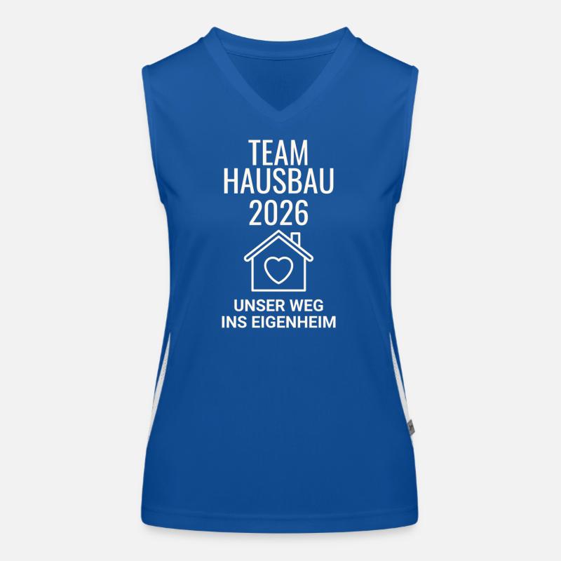 Construction de maisons d’équipe Débardeur respirant contrasté Femme