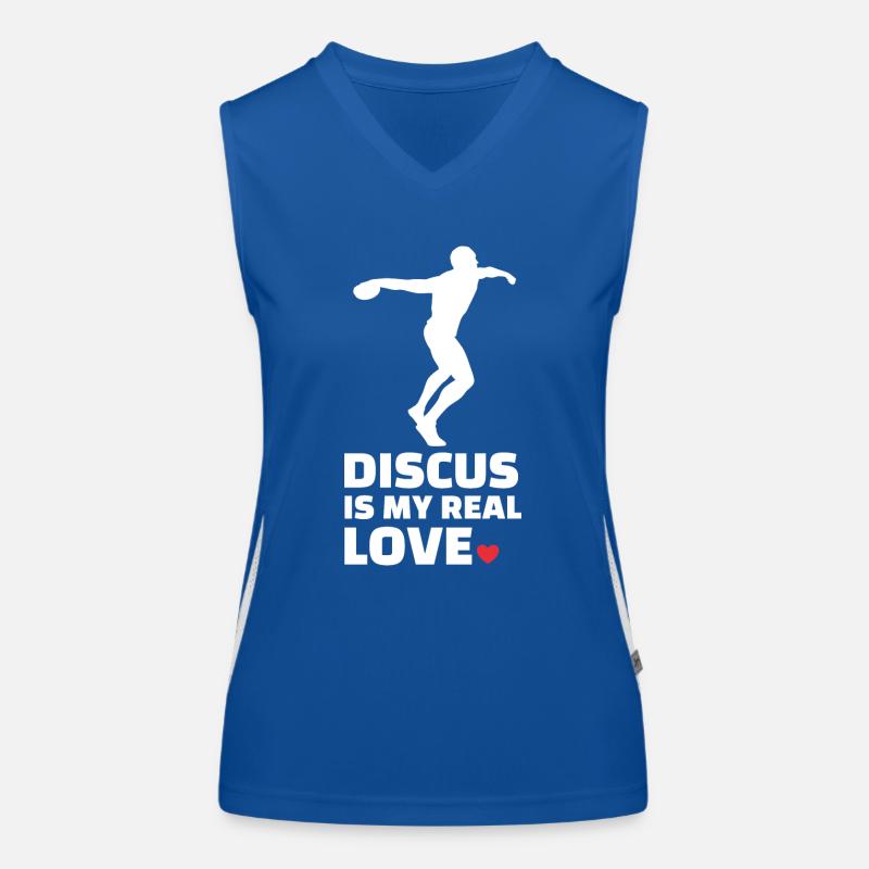 Diskus Funktionelles Kontrast-Tank Top für Frauen