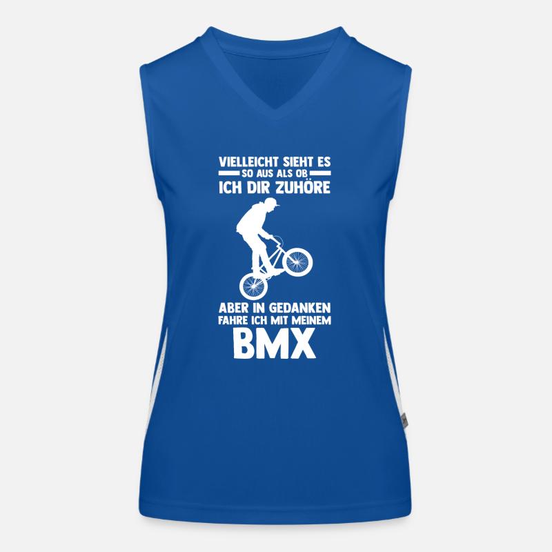 Fahrrad BMX Funktionelles Kontrast-Tank Top für Frauen