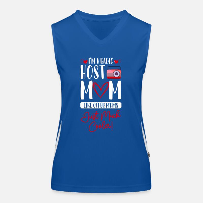 Moderator Ansager Programmsprecher Show Funktionelles Kontrast-Tank Top für Frauen