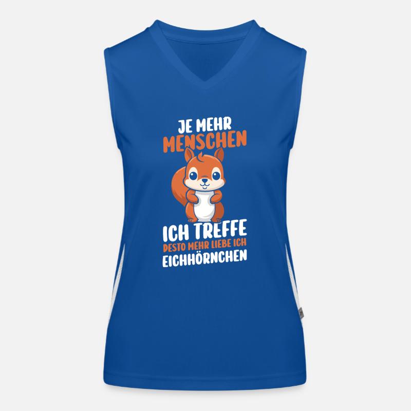 Eichhörnchen Funktionelles Kontrast-Tank Top für Frauen