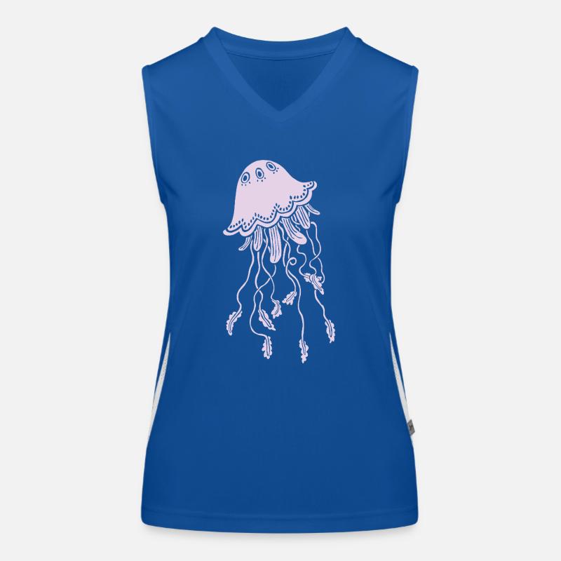 Qualle Funktionelles Kontrast-Tank Top für Frauen