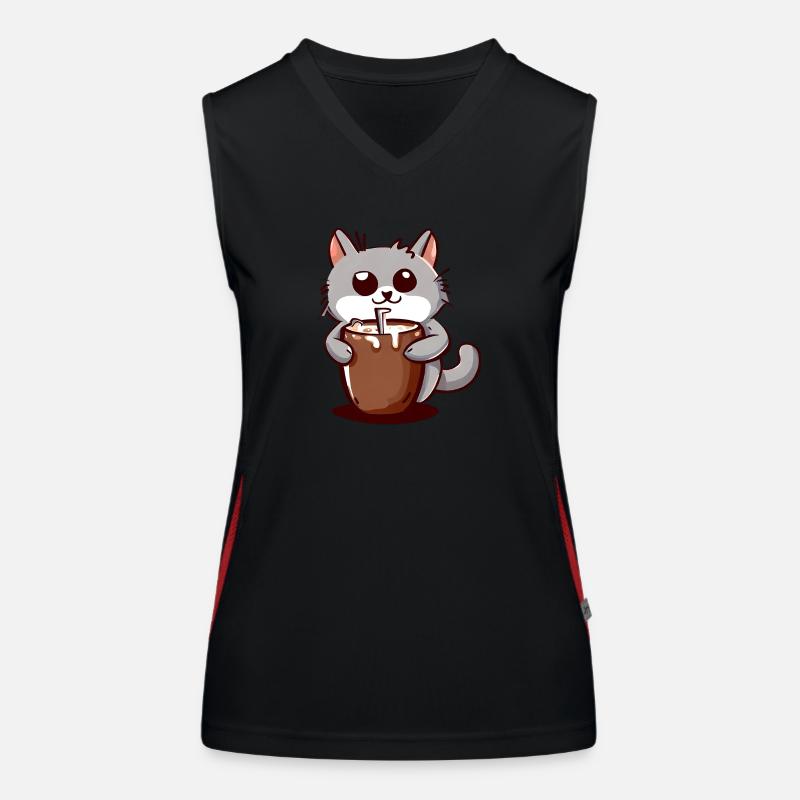 Cocoa Cat Women's Functional Contrast Tank Top