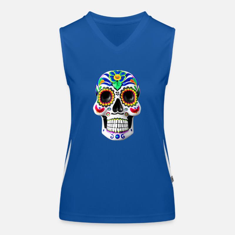 Dia de los Muertos Débardeur respirant contrasté Femme