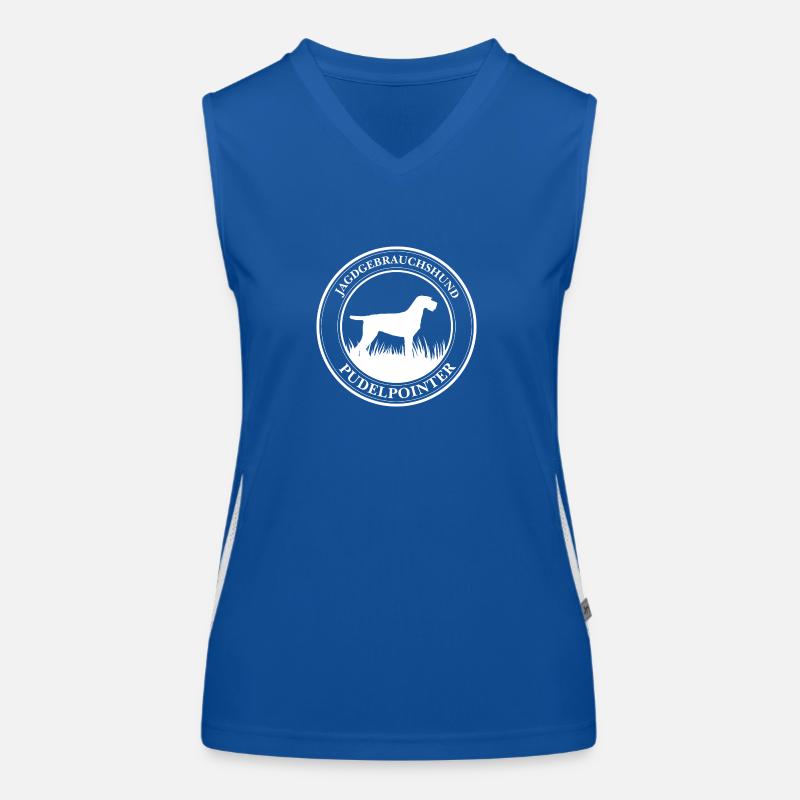 Pudelpointer Jagdgebrauchshund Hunde Wilsigns Funktionelles Kontrast-Tank Top für Frauen