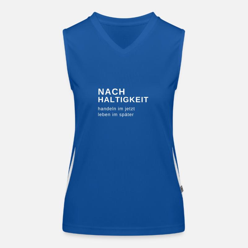 Nachhaltigkeit Geschenkidee Nachhaltig Definition Funktionelles Kontrast-Tank Top für Frauen