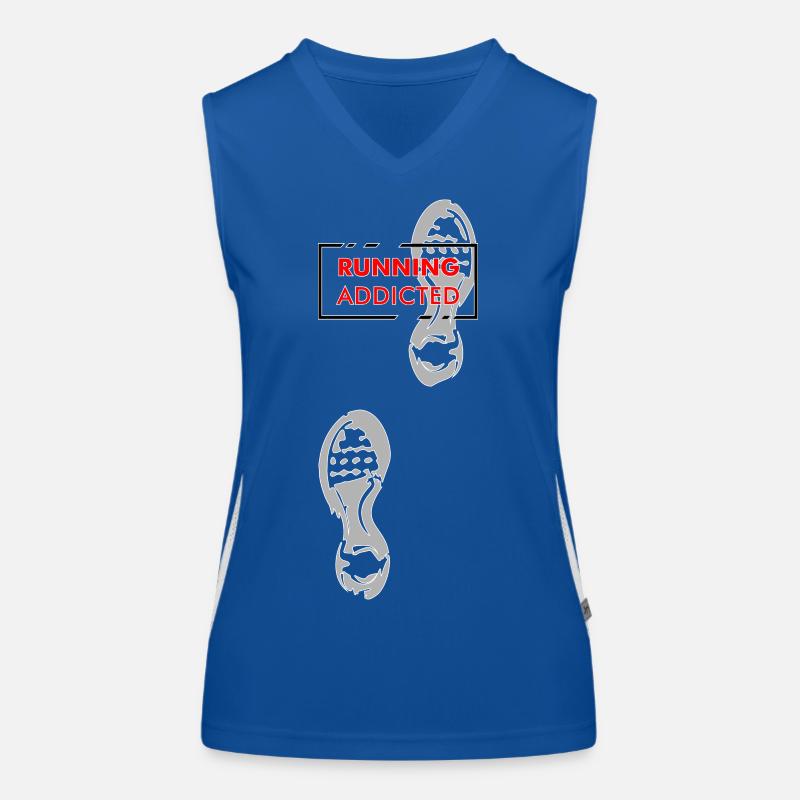 running addicted Débardeur respirant contrasté Femme