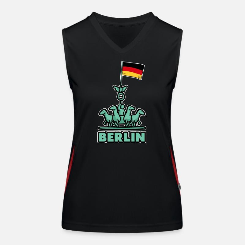 Berlin Débardeur respirant contrasté Femme