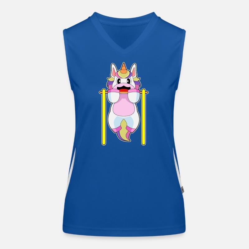 Licorne Bodybuilder Tractions Musculation Débardeur respirant contrasté Femme