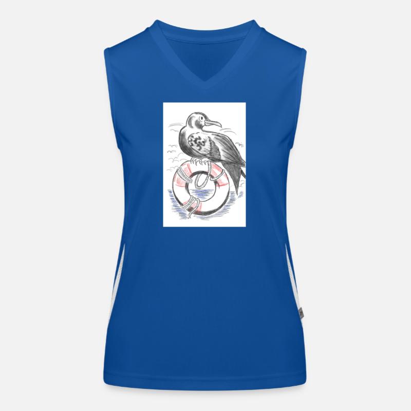 Möwe Funktionelles Kontrast-Tank Top für Frauen