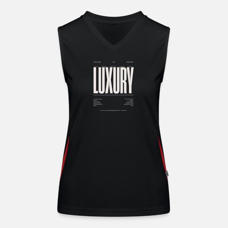 Luxury Uppercase Typography Women's Functional Contrast Tank Top