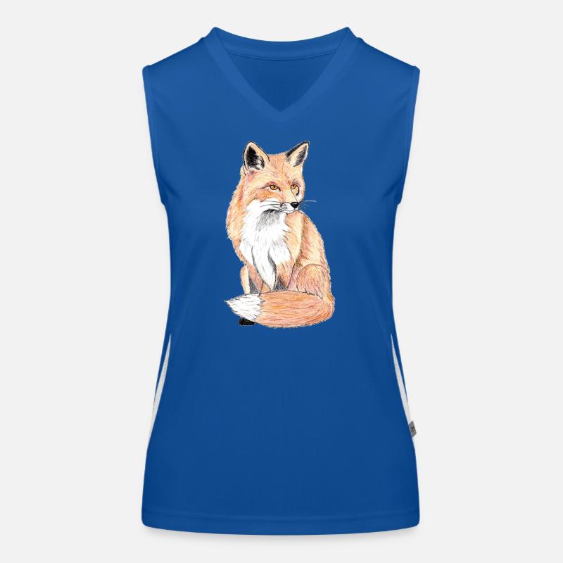 Petit renard des forêts - un compagnon doux Débardeur respirant contrasté Femme