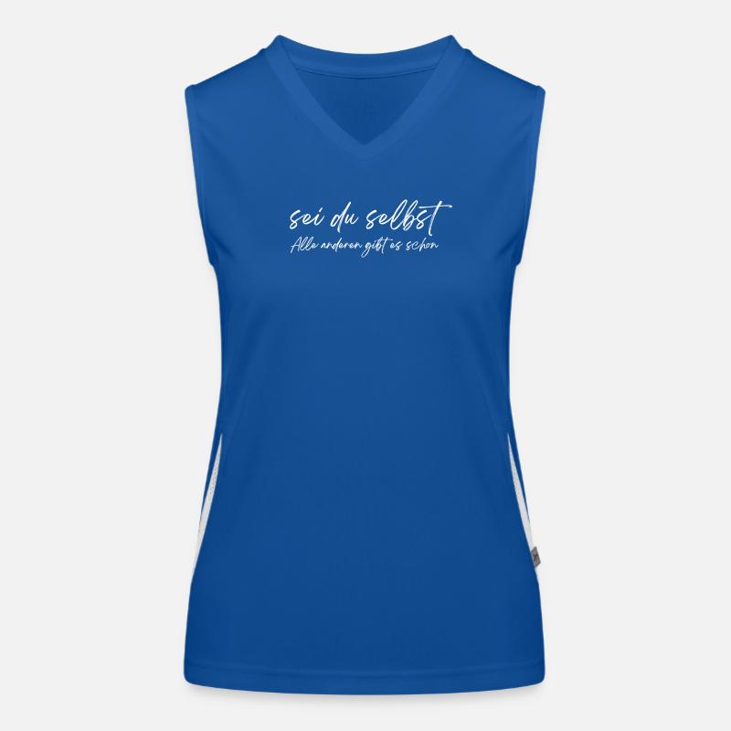 Motivation / Sei du selbst / mentale Stärke Funktionelles Kontrast-Tank Top für Frauen