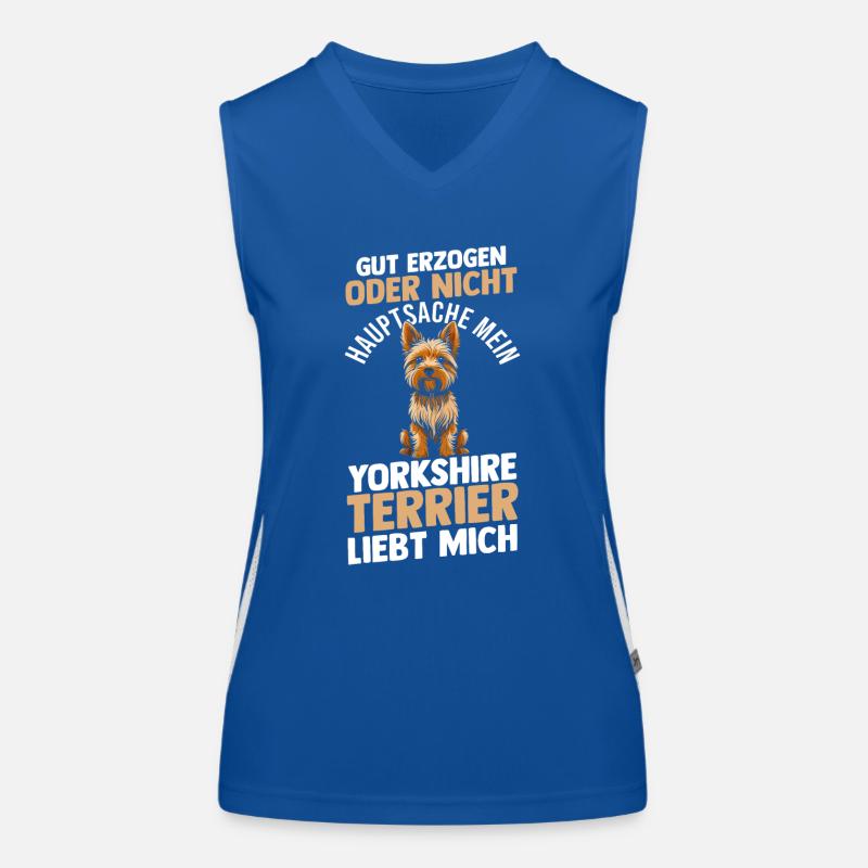 Hund Yorkshire Terrier Funktionelles Kontrast-Tank Top für Frauen