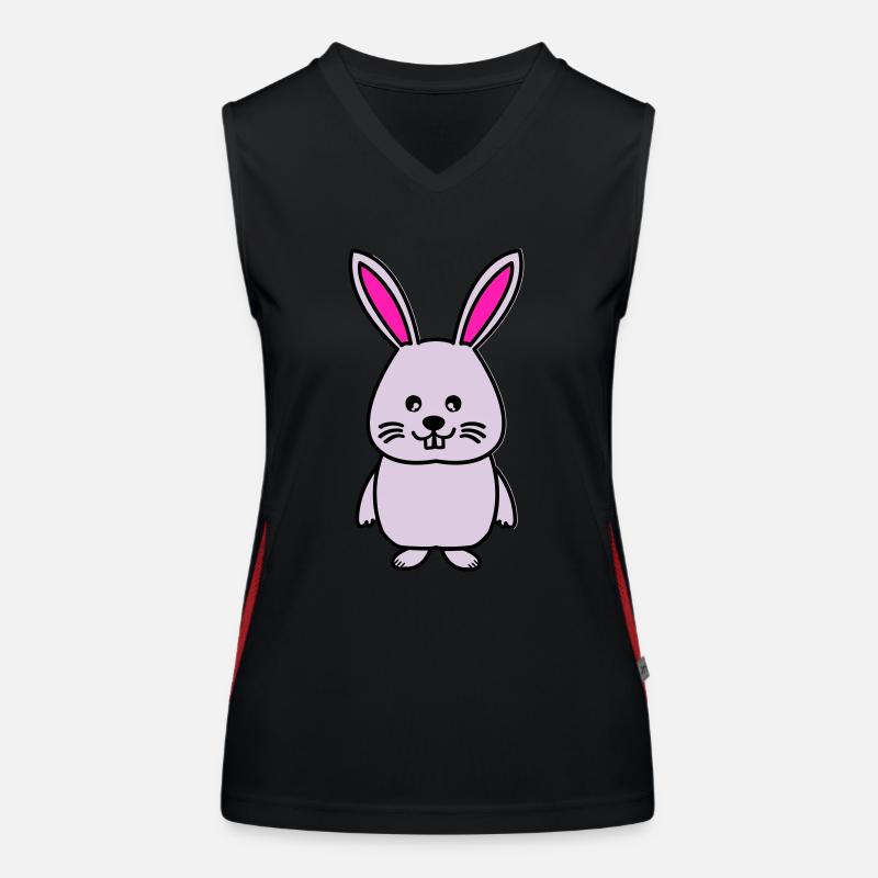 hase comic Funktionelles Kontrast-Tank Top für Frauen