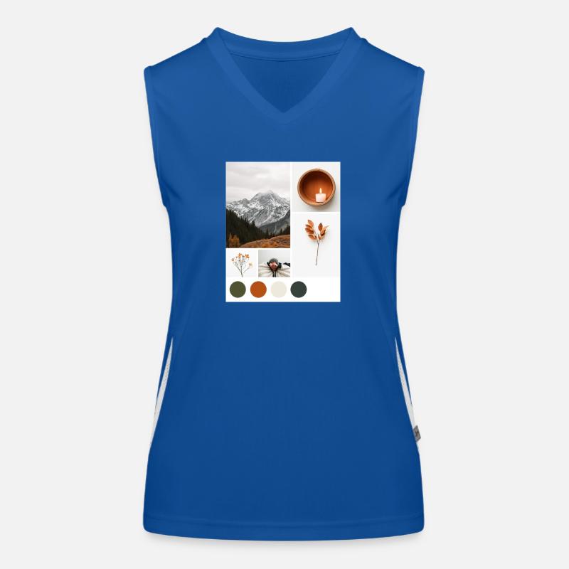 Ruhepause. Funktionelles Kontrast-Tank Top für Frauen