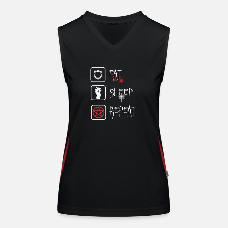 Gothic aesthetics vamp-style black dark wave Women's Functional Contrast Tank Top