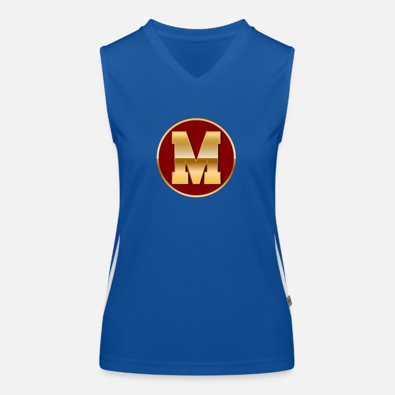 Buchstabe M Funktionelles Kontrast-Tank Top für Frauen