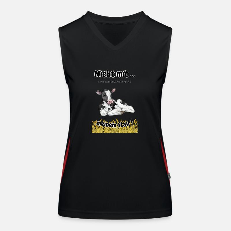 Landwirtschaft - Bauerndemo Funktionelles Kontrast-Tank Top für Frauen