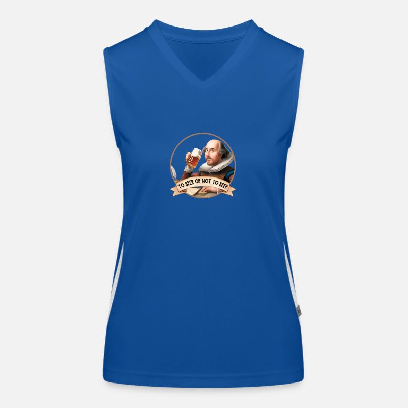 Sein oder nicht sein Funktionelles Kontrast-Tank Top für Frauen