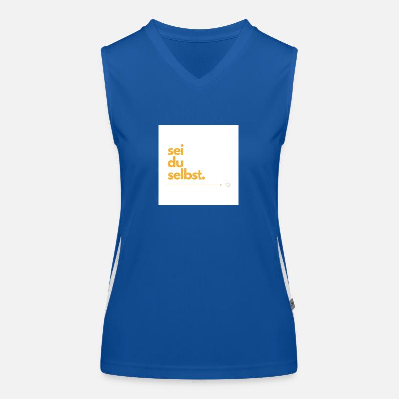 Sei du selbst Funktionelles Kontrast-Tank Top für Frauen