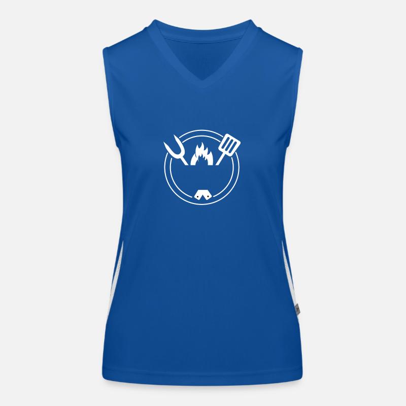 Grill design to personalize Women's Functional Contrast Tank Top