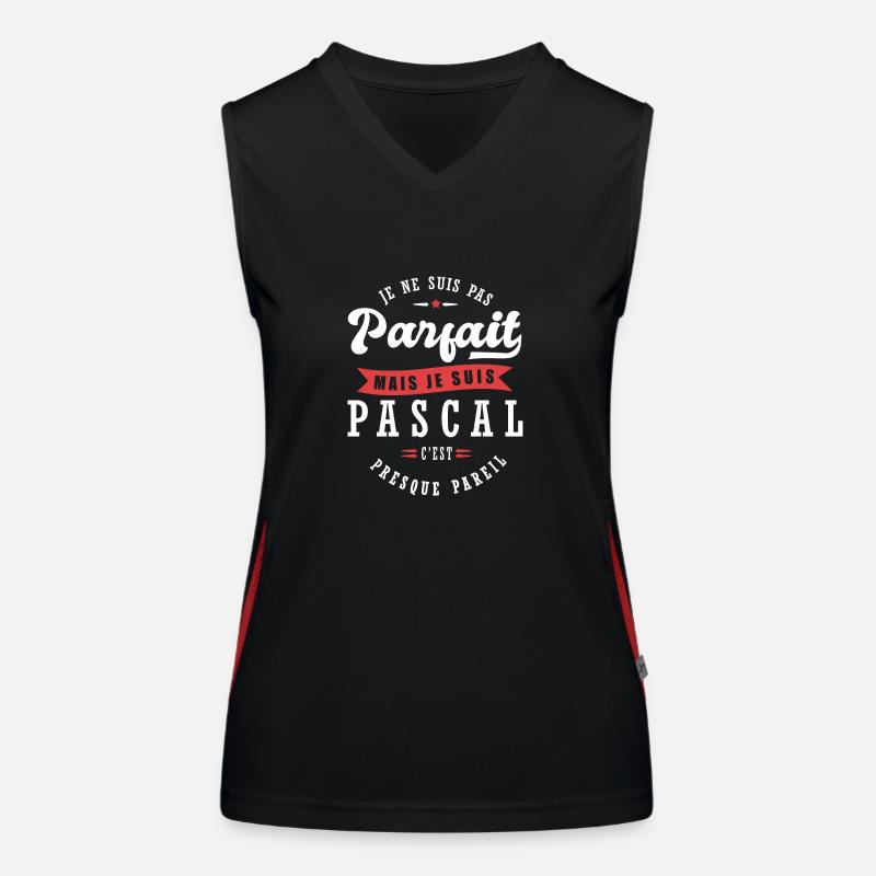 Pascal Parfait Cadeau prenom pascal Débardeur respirant contrasté Femme