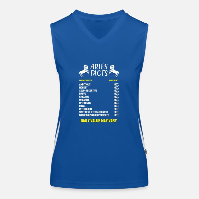 Sternzeichen Widder Funktionelles Kontrast-Tank Top für Frauen